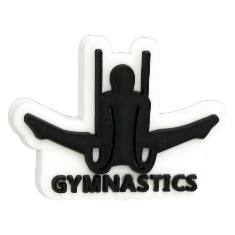 Wholesale  Random 100pcs/pack  Gymnastics Cartoon Beads DIY Beaded Pen Craft Beads